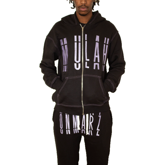 Lilac Zip-Up Hoodie
