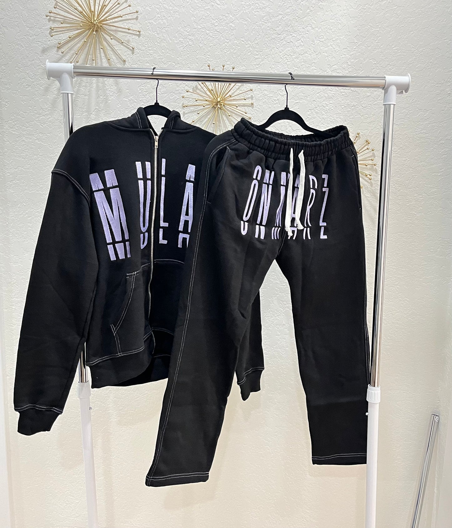 Lilac Cotton Sweatpants